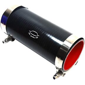 8" Length High Performance 4-Ply Reinforced 2.75" ID Straight Coupler Silicone Hose + SS304 T Bolt Clamp for Turbo/Intercooler/Piping (2.75'' Red) in Kuwait