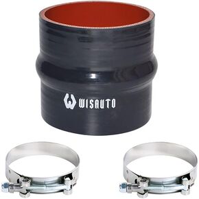 4'' Length Hump Black Silicone High Temperature 4-ply Reinforced Straight Hump Coupler Hose ID: 4.0"