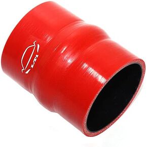 LTI Universal (70mm) 2.75" ID Straight Hump Coupler Silicone Hose 4-Ply Reinforced High Performance 102mm Length (2.75" Red)