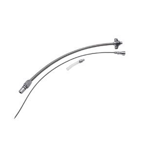 1 Set SHLPDFM Oil Tube Flexible Braided Transmission Dipstick Firewall Mount Oil Dipstick Replacement for Chevy Gm 4L60E