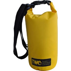 YELLOW 5 Liter Waterproof Dry Bag Tube - Lightweight Dry Sack Pack for Boating, Kayaking, Canoeing, Hiking, Camping, Hunting, Watersports & Outdoor Activities
