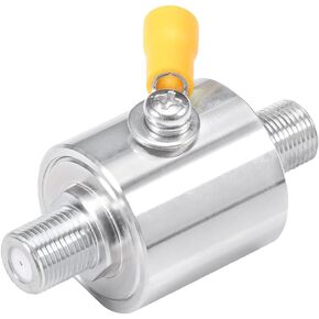 Bingfu Coaxial Lightning Arrestor 75 ohm F Male Plug to Female Jack DC-3GHz Surge Protector with 90 V Gas Tube Surge Arrester Antenna Lightning Protection for Satellite Cable TV Antenna 2G 3G 4G LTE