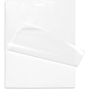 10 Mil Hot Luggage Tag Laminating Pouches with Slot [Pack of 100] 2-1/2 X 4-1/4 Clear