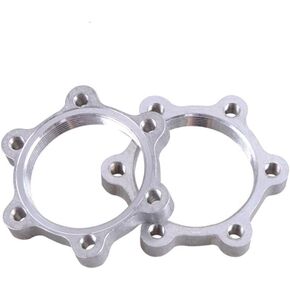2Pcs Bike Freewheel Threaded Hub Disks 48MM Flange Adapters for 6-bolt disc brake rotor Universal