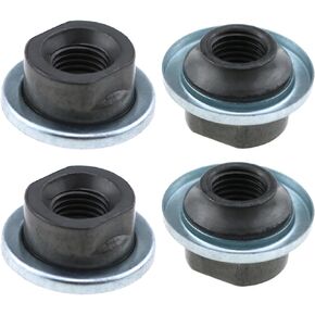 4PCS Bicycle Alloy Steel Front Axle Gear Mountain Bike Axle Nut Gear Black Bicycle 8MM Front Axle Nut Suitable for Bicycle Wheel Hub Mounting Repair