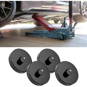 4Pcs Black Jack Pucks,Aluminum Jacking Puck Lifting Floor Jack Pad Point Adapter Pucks Adapter Essential Accessory for Safe Lifting for Corvette C5 C6 C7 C8 Stingray Z06, Zr1 1997-2024