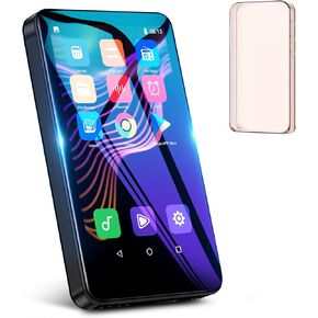 WEDANIYA WiFi Mp3 Player with Bluetooth 4.2 Portable Digital Lossless Music MP4 for Kids, 4" 720P Full Touch Screen (Glay)