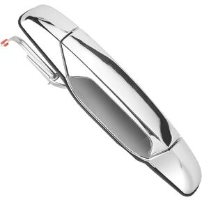NPAUTO Exterior Door Handle Rear Left Driver Side Replacement for 2007 2008 2009 2010 2011 12 13 Chevy Silverado, Tahoe, Avalanche, Suburban, GMC Sierra, Yukon XL, Cadillac Escalade, 80105, Chrome