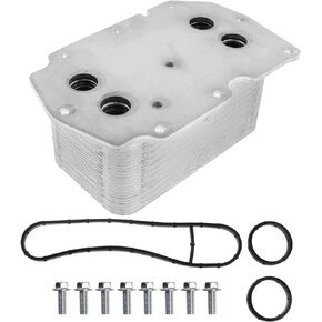 A-Premium Engine Oil Cooler with Gasket Compatible with International Harvester 3200 7300 2006 4300 4300LP 4400 4400LP 2006-2009 7300 SBA 7400 CXT