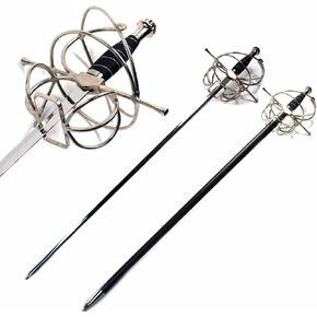 New Ace Martial Arts Supply Renaissance Rapier Fencing Sword with Swept Hilt Guard …