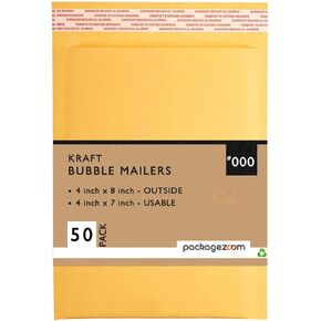 PackageZoom 14.5 x 20 Kraft Bubble Mailers #7 Padded Envelopes 25 Pack