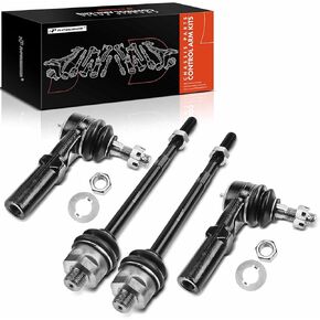 A-Premium 4Pcs Front Inner & Outer Tie Rod End Links Kit, Compatible with Chevrolet & GMC & Hummer - 2001-2019 - Silverado Sierra Suburban Avalanche 2500 3500 Yukon XL 2500 H2, ES3488 ES3609