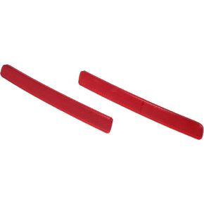 X AUTOHAUX 1 Pair Rear Left Right Bumper Reflector Light Cover for Range Rover Sport L320 LR4 2010-2013 XFF500020 XFF500030 Red