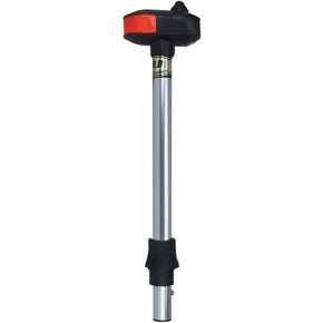 Perko 1421DP2CHR Removable Bi-Color Pole and Utility Light - 12" Height, 0° Rake