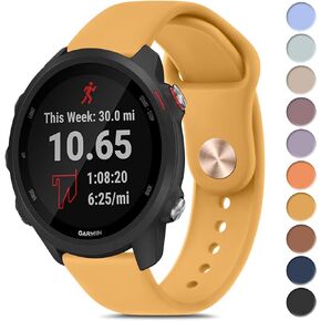 Meliya for Garmin Forerunner 245 Band Forerunner 55 Band، شريط بديل 20 مم لفرقة Venu 2 Plus/venu Sq/Vivoactive 3/Vivomove HR/Forerunner 645/245 الموسيقية
