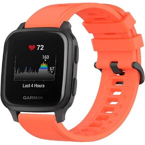 Sport Rubber Band Compatible with Garmin Venu Sq/Venu sq2/vivoactive 5/Active5 Silicone Strap Bracelet Men's Women Replacement Accessory