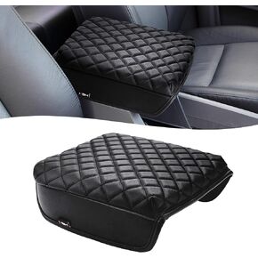 Auto Center Console Armrest Covers for Honda Ridgeline 2006-2014, Vinyl Leather Arm Rest Covering Middle Console Cushion Pad, Anti-Scratch, Interior Accessories, Black
