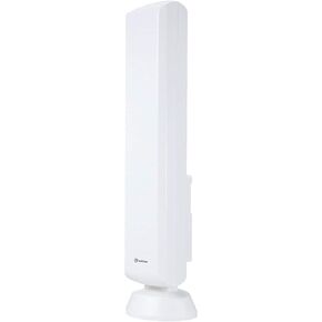 ANTOP AT-402B Flat-Panel Smartpass Amplified Outdoor/Indoor TV Antenna with High Gain and Built-in 4G LTE Filter -60/70 Miles Long Range Multi-Directional Reception - 40ft Detachable Coaxial Cable