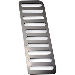 Mustang Dead Pedal Trim Plate, Stainless Steel, Brushed Satin Finish | fits 2015-2020 Ford Mustang