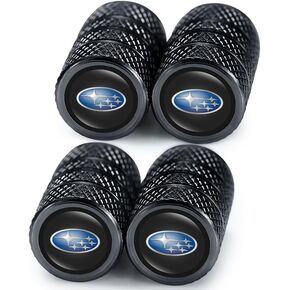 4 قطع من أغطية صمامات إطارات السيارة لسوبارو BRZ 2015-up Subaru Legacy Outback XV Crosstrek 16-up WRX أو STi، أغطية صمامات معدنية من خليط معدني لإطارات السيارات، أغطية هوائية لإطارات السيارة مقاومة للتسرب، أغطية تثبيت، سهلة الإمساك in Kuwait