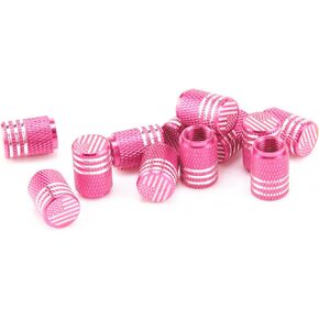 SINGARO American Flag Valve Stem Cap, 12PCS Aluminum Alloy Rubber Sealed Tire Cap, Universal for Cars, Trucks, SUVs and Motorcycles, Car Exterior Accessories (Black)