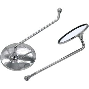 مرآة الرؤية الخلفية للدراجة النارية من الكروم LMoDri ATV سكوتر مرآة جانبية خلفية 8 مم (قضيب طويل) in Kuwait