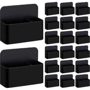 20 Pack Magnetic Dry Erase Marker Holder Bulk Whiteboard Magnetic Marker Holder Pen Pencil Organizer for Classroom Whiteboard Refrigerator Locker Storage (White) in Saudi Arabia