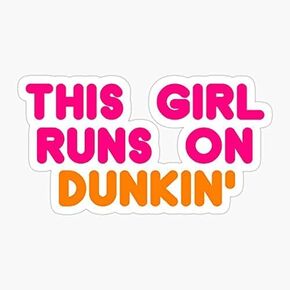 الفتيات القهوة الكعك على Dunkin Runs - ملصق الرسم - الفينيل ملصق مقاوم للماء ملصق سيارة الكمبيوتر المحمول جدار نافذة الوفير ملصق
