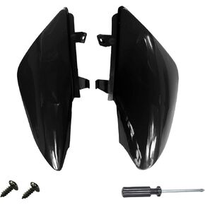 PRO BAT Plastics Twin Exhaust Muffler Guard Fender XR50 CRF50 Style 110 125CC PIT PRO Trail Chinese Mini Dirt Bikes Thumpstar, Black