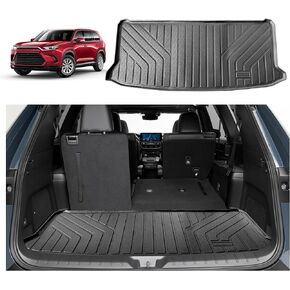 2024 Grand Highlander XLE Cargo Liner for 2024 Grand Highlander XLE All Weather Rear Cargo Area Mat 2024 Grand Highlander Trunk TPE Mat Trunk Liner 2024 Grand Highlander Accessories 2024