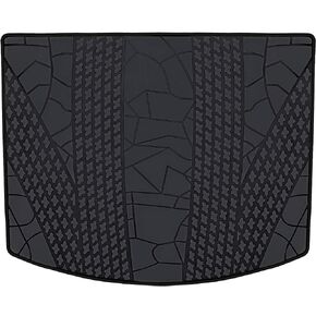 Car Rubber Cargo Mat Liner Custom Fit for Ford Escape 2020 2021 2022 2023 2024 Odorless Washable Heavy Duty Anti-Slip All Weather Black