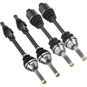 Front Rear CV Axle Drive Shaft Full Set Compatible with Polaris Sportsman 400/500 HO/600/700 Left Right (4pcs)
