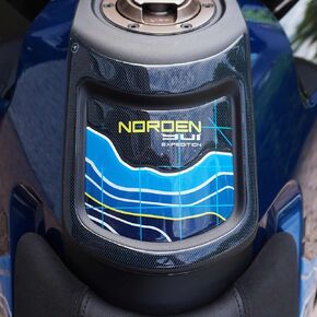 labelbike - 3D Resin Side Stickers for Decoration and Protection of Motorcycle Tank Compatible with Husqvarna Norden 901 Expedition 2023