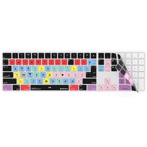 Final Cut Pro X Keyboard Cover | Fits Apple Magic Wireless Keyboard with Numeric Pad (Will not fit Any Other Keyboard) | Protection and Shortcuts in Kuwait