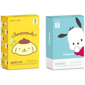 2Pack, Cute Kitty Friends Adhesive Bandages 10 Count, 16 Count Each Type, 26 Count Total, First Aid Bandages with Cute Designs (SkyBlue)