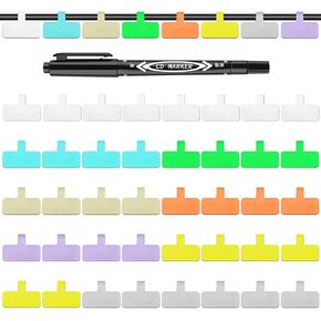 40 عبوة من ملصقات الكابلات للكتابة، منطقة HASA متعددة الألوان (8 ألوان) ملصقات سلكية، ملصقات سلك بخطاف وحلقة، علامات كابل لإدارة الكابلات وسهولة التعرف عليها in Kuwait