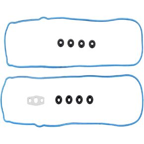 LIMICAR Rubber Valve Cover Gasket Set with Grommets VS50250A VS50504R1 Compatible with 1999-2014 GMC Pontiac Cadillac 4.8L 5.3L 6.0L 6.2L 7.0L Vortec Gasket Kit