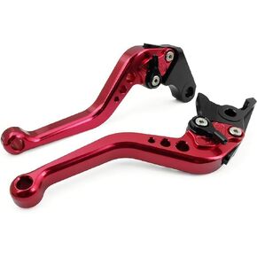 PT-GROM Short Brake and Clutch Levers for GROM MSX125 2014 2015 2016 2017 2018 2019 2020 2021 2022 2023 2024,Monkey 2019-2021,Hawk 250 2019-2020,Rebel 250 CMX Shorty Motorcycle levers-Black