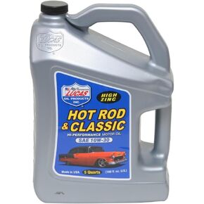 Lucas Oil 10679 Hot Rod & Classic Car SAE 10W-30 Motor Oil - 5 Quart (Pack of 3)