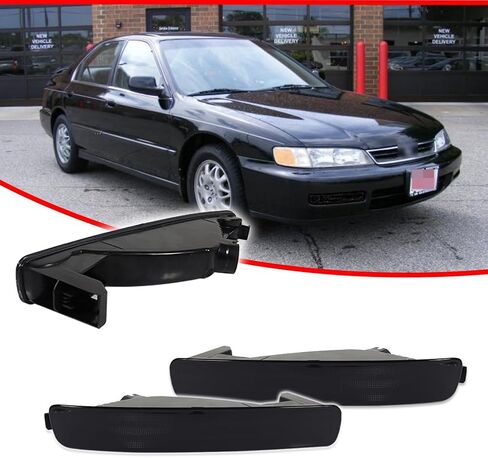 GTINTHEBOX For 1996 1997 Honda Accord عدسة مدخنة أضواء المصد الأمامي يسار يمين بدوره إشارة مصابيح وقوف السيارات مجموعة مبيت in Kuwait