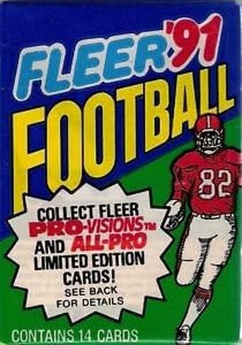 1991 FLEER NFL FOOTBALL CARD UNOPENED WAX PACK in Kuwait