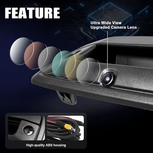 Rear View Camera Car Backup Tailgate Handle Camera Compatible with 2014-2018 Chevy Silverado, GMC Sierra 1500 2015-2018 GMC Sierra 2500HD 3500HD, GMC Canyon, Tailgate Handle with Rear Camera in Saudi Arabia