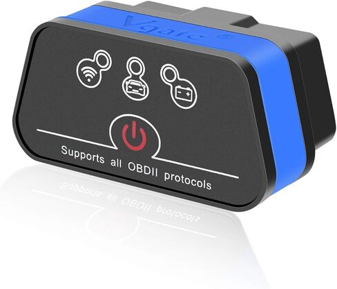 Vgate iCar2 Wi-Fi Adapter OBD2 Scanner Scan Tools Check Engine Light Car Diagnostic Tool for iOS & Android, Auto Sleep (Black) in Kuwait