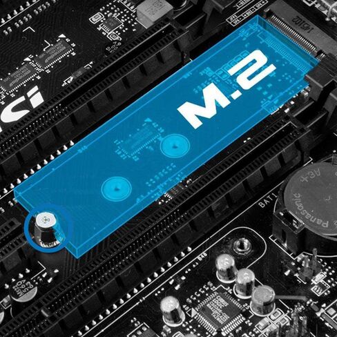 MMOBIEL M.2 Standoff and Screw Compatible for Asus Motherboard NGFF/NVMe Laptop Notebook, Electronics, Computers and PC Board Incl (+) Screwdriver in Saudi Arabia