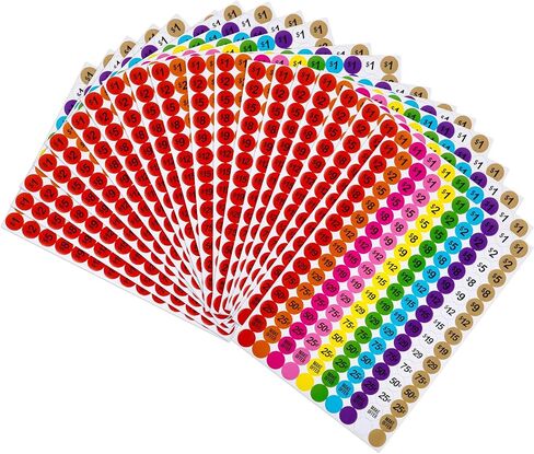 Neon Colors Prepriced Garage Sales Stickers, Pricing Labels, Sale Labels (Style B) in Saudi Arabia