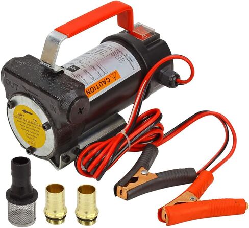 12volt Fuel Transfer Pump, 12v Diesel Transfer Pump with On/Off Shut off for Kerosene Machine, Transformer Oil,Electric Self-Priming Transfer Pump Kit in Kuwait