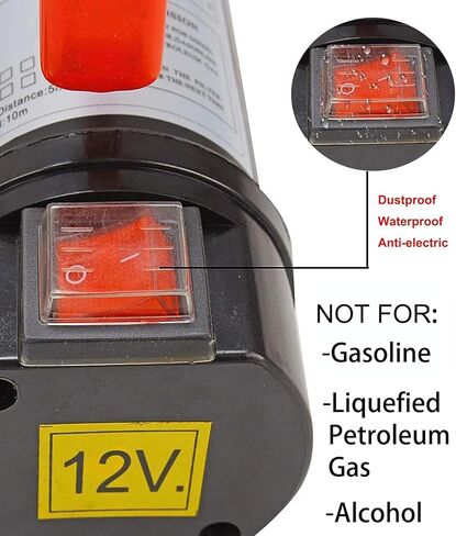 12volt Fuel Transfer Pump, 12v Diesel Transfer Pump with On/Off Shut off for Kerosene Machine, Transformer Oil,Electric Self-Priming Transfer Pump Kit in Kuwait