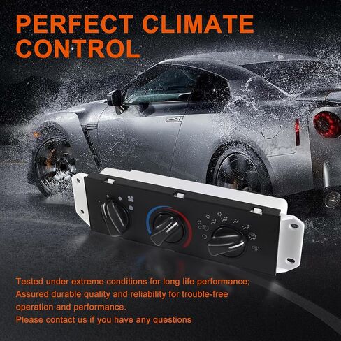 استبدال وحدة التحكم في المناخ لسيارة Jeep Wrangler TJ 1999-2004، لوحة التحكم في المناخ لسخان HVAC استبدال مفتاح التحكم A/C # 55037473AB in Saudi Arabia