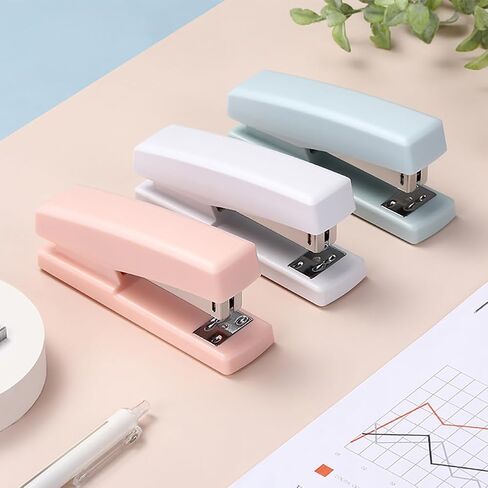 20 Sheet Capacity Stapler Office Stapler Small Portable Stapler Durable Metal Stapler Heavy Duty Desktop Stapler Classroom Office Supplies Pink in Saudi Arabia