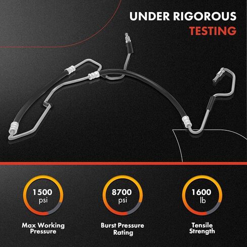 A-Premium Power Steering Pressure Hose Line Assembly Compatible with Jeep Grand Cherokee 2005-2010, Jeep Commander 2006-2010, 3.7L 4.7L, Pump To Rack/Gear in Saudi Arabia